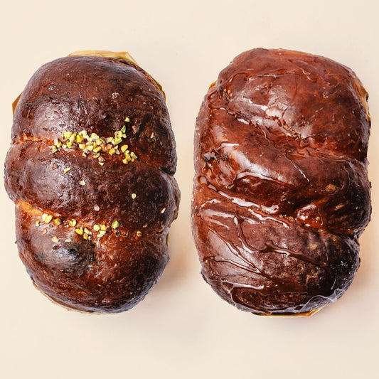 DUO Mini Cozonaci Fistic & Ciocolată – 2 x 450 g